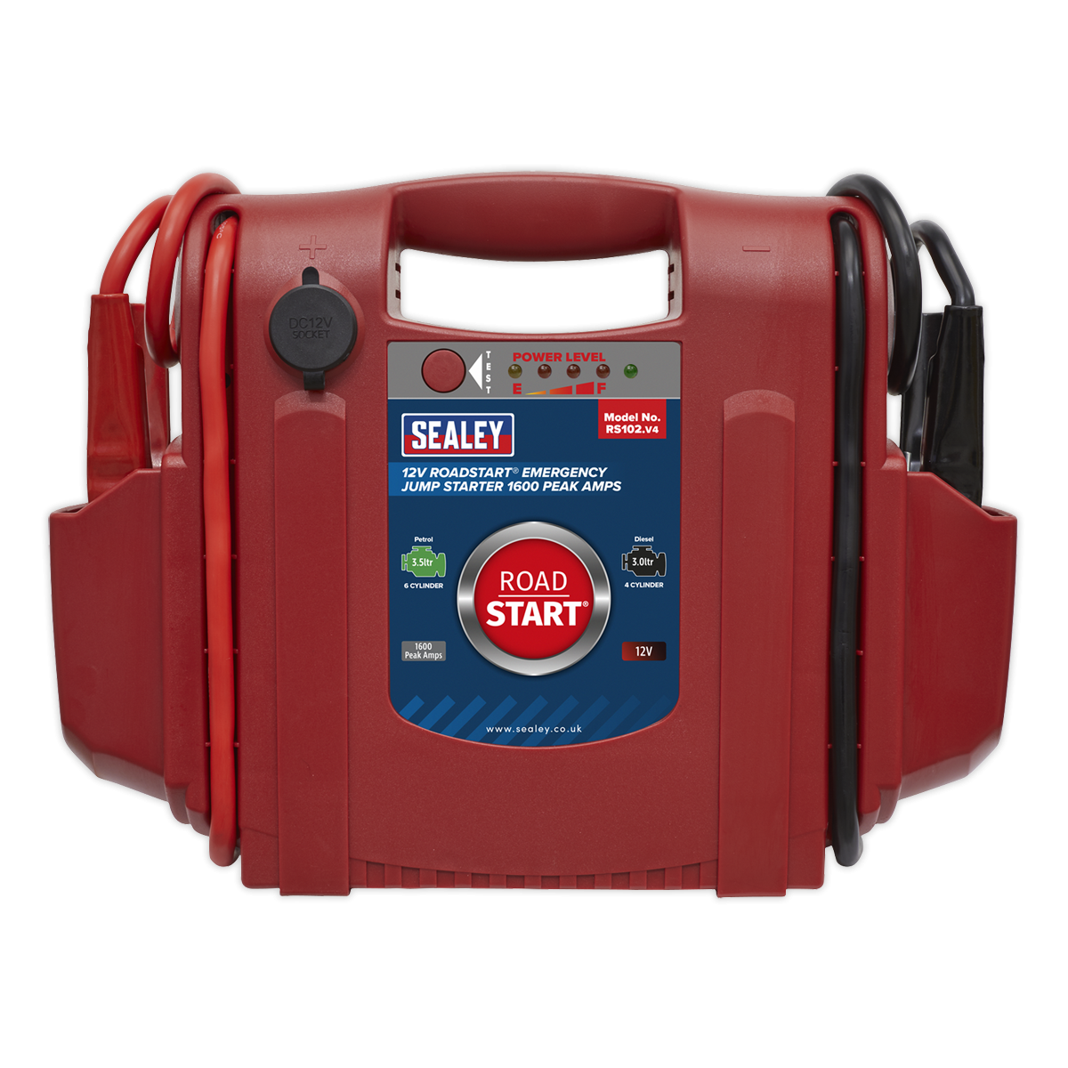 Sealey RS102 RoadStart® 12V Emergency Jump Starter 1600 Peak Amps