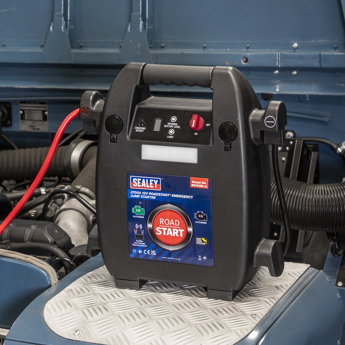 Sealey RS103B RoadStart® 12V Emergency Jump Starter 2700 Peak Amps