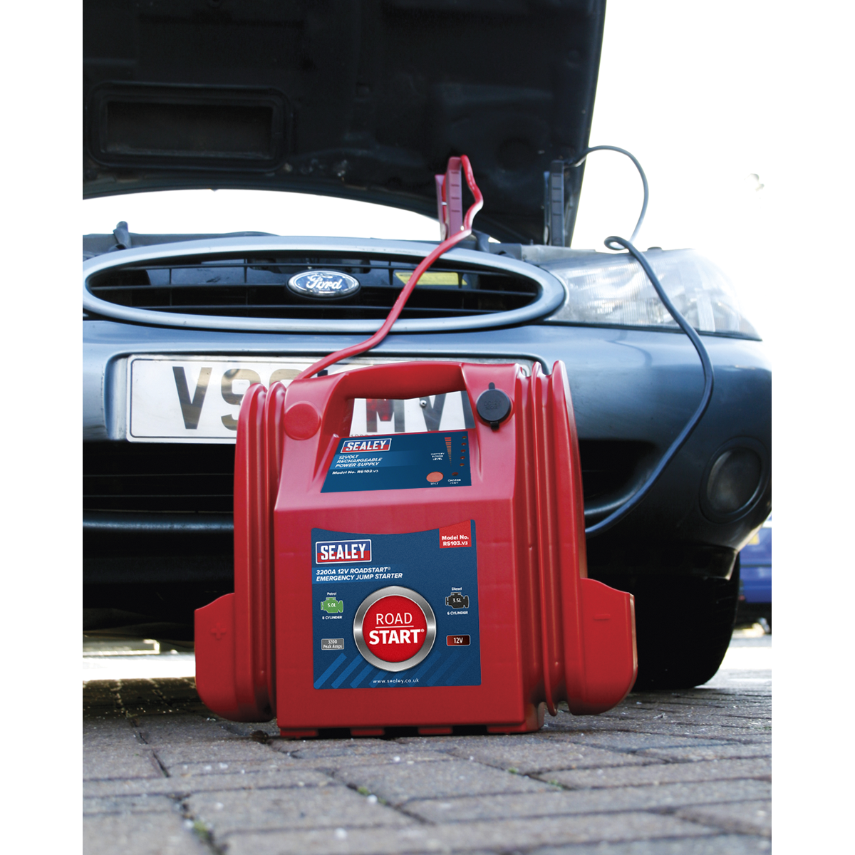 Sealey RS103 RoadStart® 12V Emergency Jump Starter 3200 Peak Amps