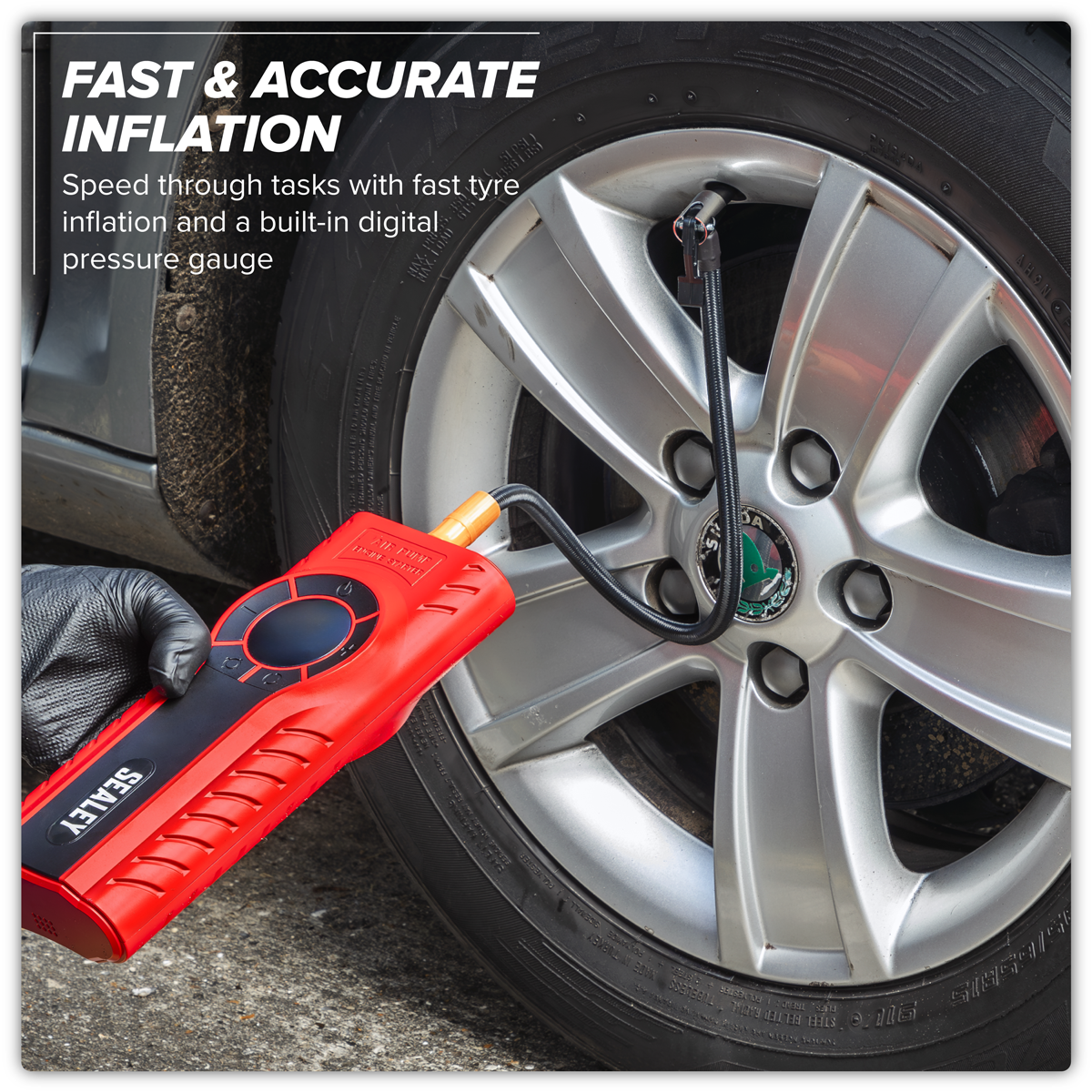 Sealey RS1200TI RoadStart® 12V Jump Starter & Tyre Inflator 1200A