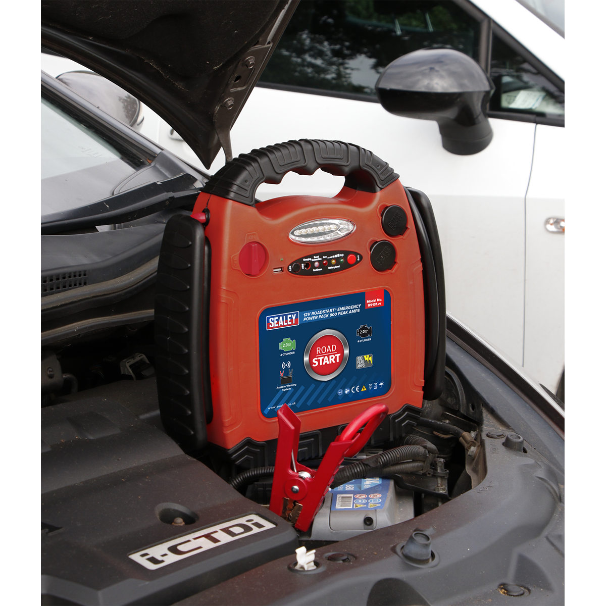 Sealey RS131 RoadStart® 12V Emergency Jump Starter 900 Peak Amps