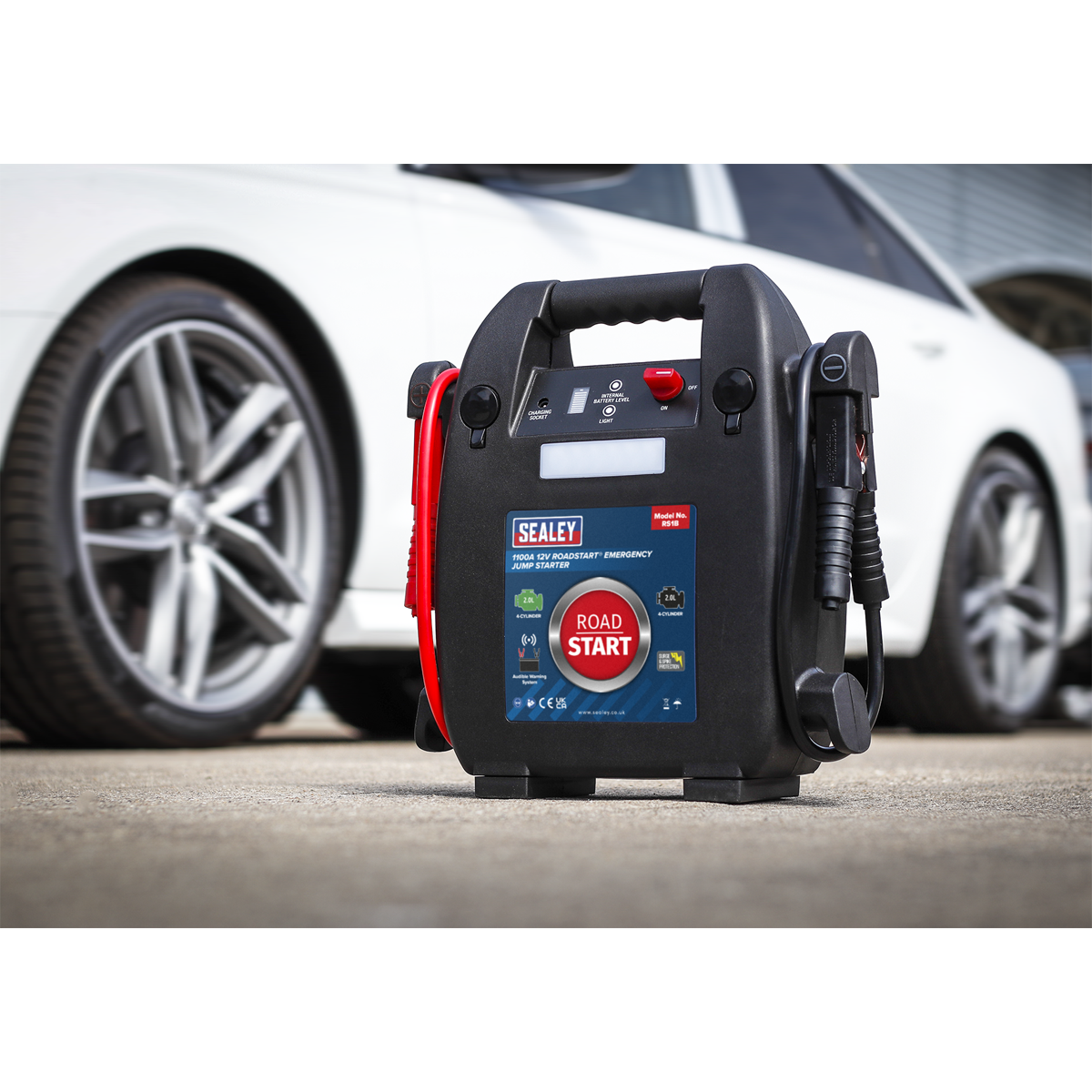 Sealey RS1B RoadStart® 12V Emergency 4-Cylinder Jump Starter 2L