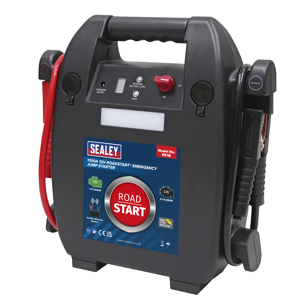 Sealey RS1B RoadStart® 12V Emergency 4-Cylinder Jump Starter 2L