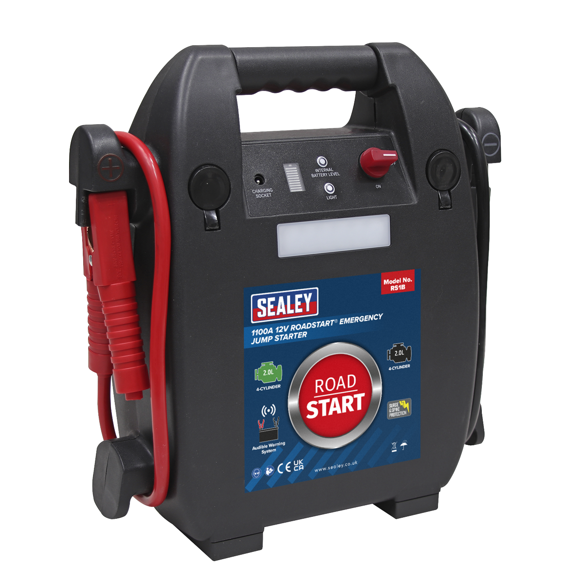 Sealey RS1B RoadStart® 12V Emergency 4-Cylinder Jump Starter 2L
