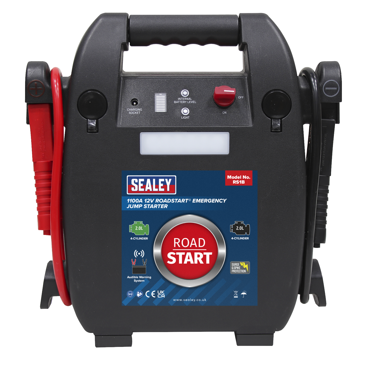 Sealey RS1B RoadStart® 12V Emergency 4-Cylinder Jump Starter 2L