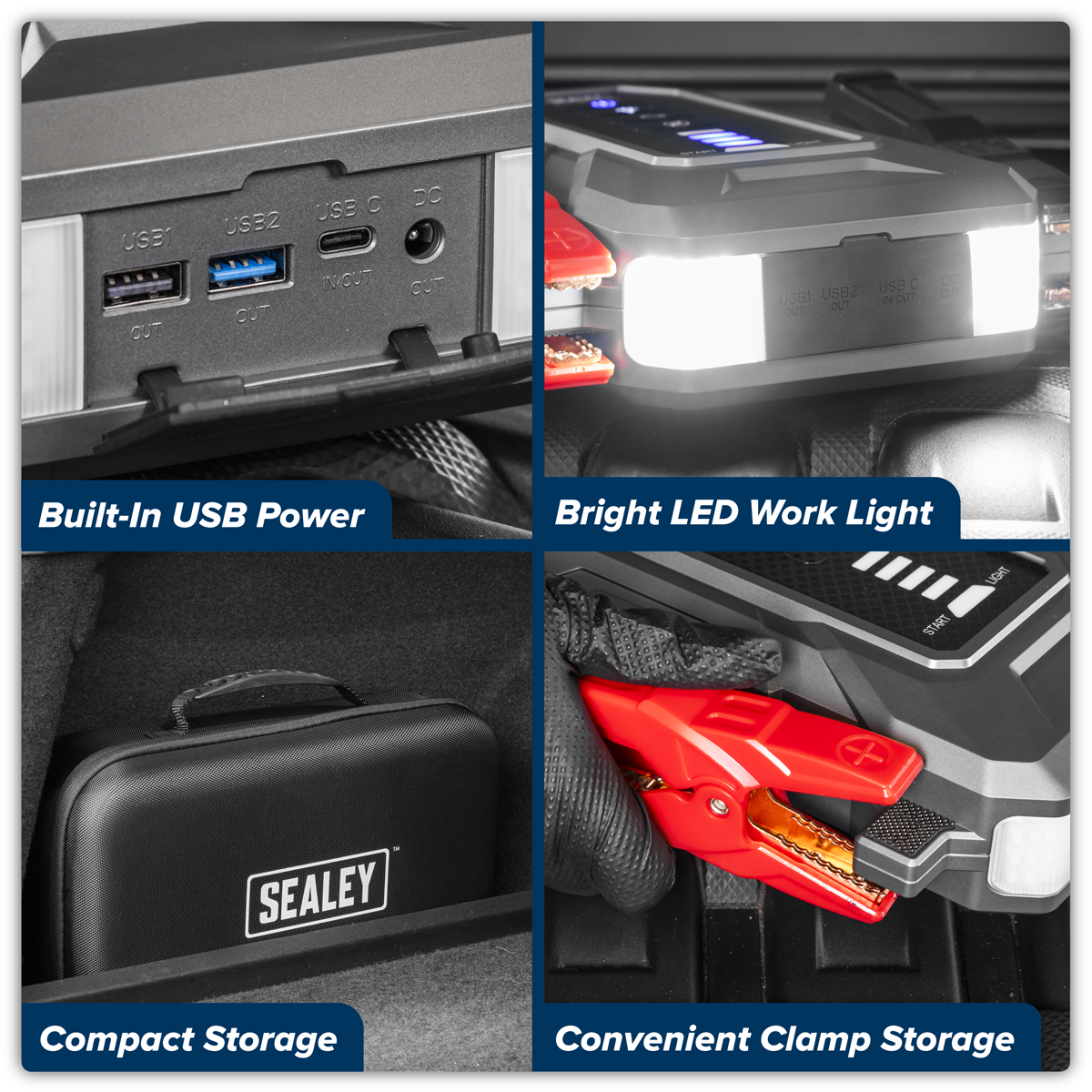 Sealey RS4000 RoadStart® 12V Jump Starter Power Pack 4000A