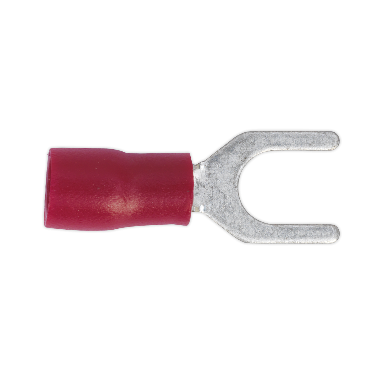 Sealey RT14 Easy-Entry Fork Terminal 5.3mm (2BA), Red - Pack of 100