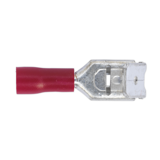 Sealey RT17 Piggy-Back Terminal 6.3mm, Red - Pack of 100