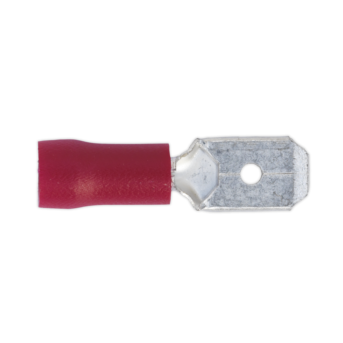 Sealey RT22 Push-On Male Terminal 6.3mm, Red - Pack of 100