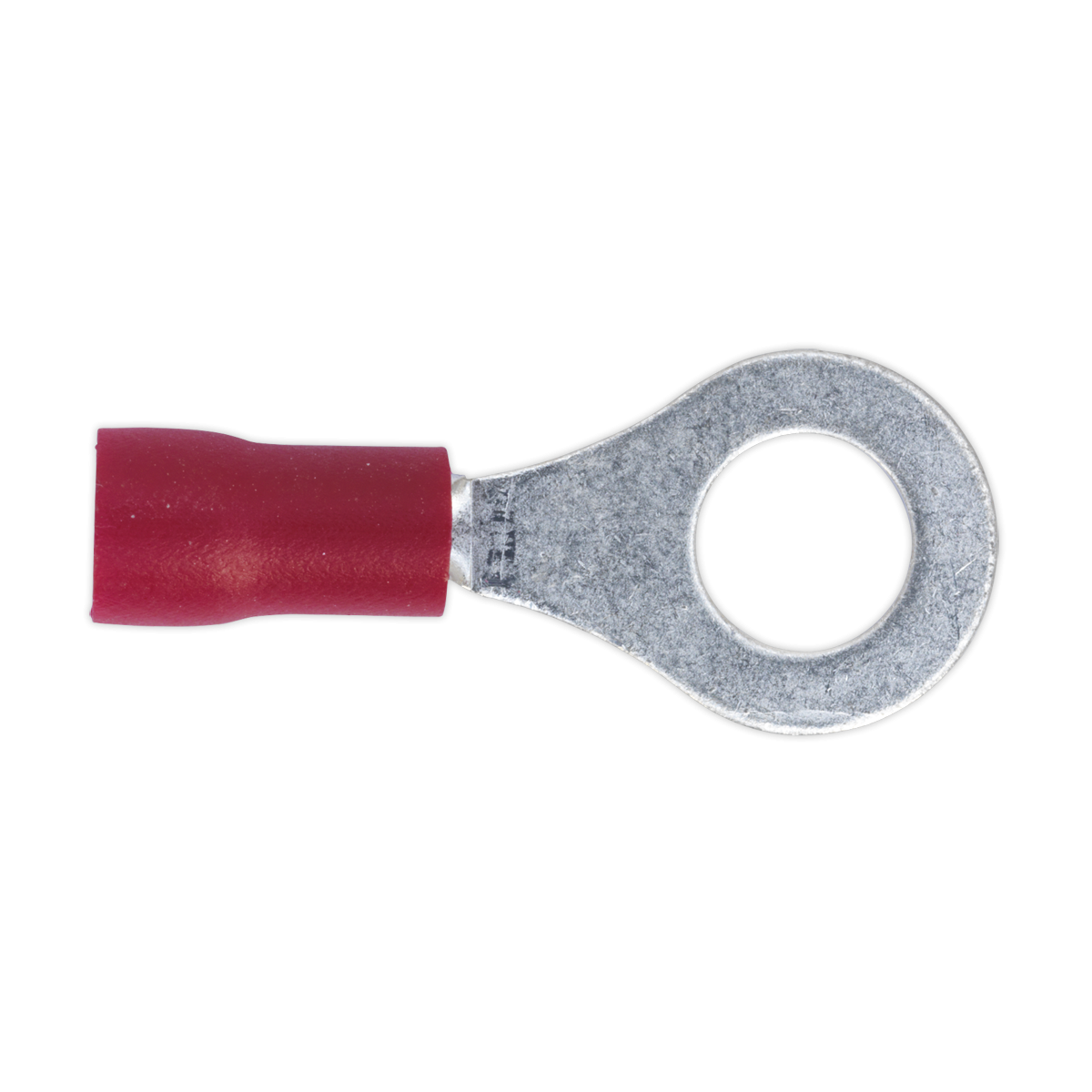 Sealey RT26 Easy-Entry Ring Terminal 6.4mm (1/4"), Red - Pack of 100