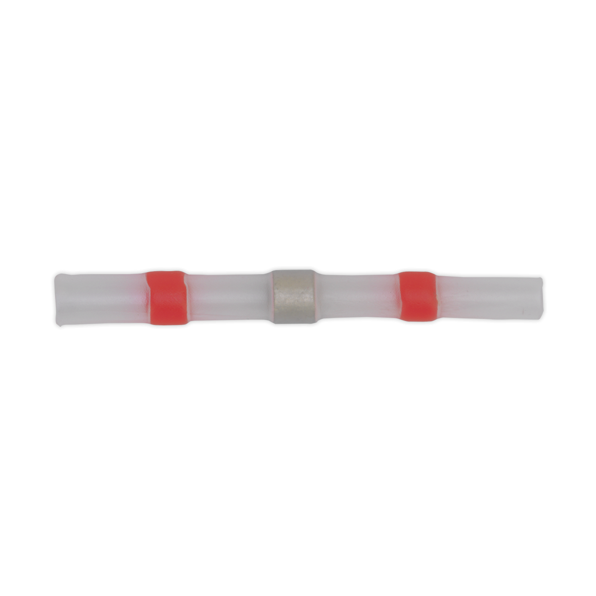 Sealey RTSSB25 Heat Shrink Butt Connector Solder Terminal 22-18 AWG, Red - Pack of 25