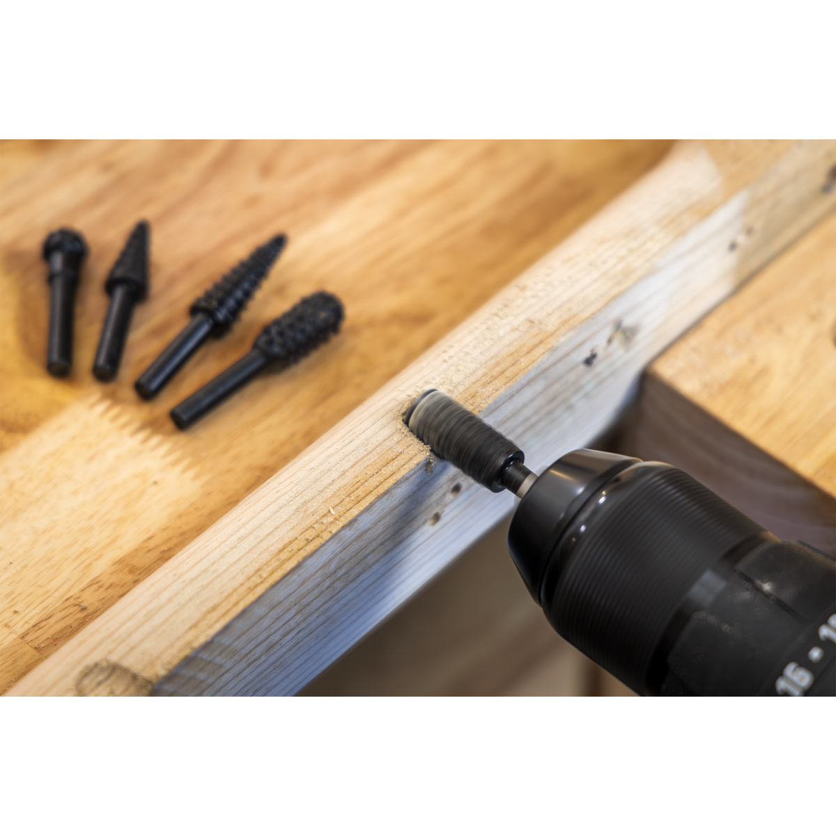 Sealey RWBS5 Rotary Burr Rasp Drill Bit Set 5pc