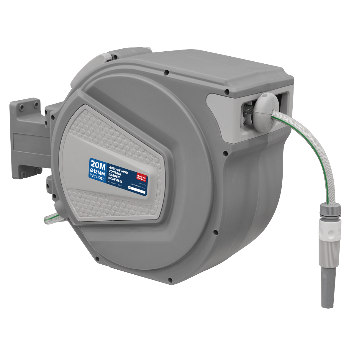 Sealey RWH20 Auto-Rewind Control Garden Hose Reel 20m