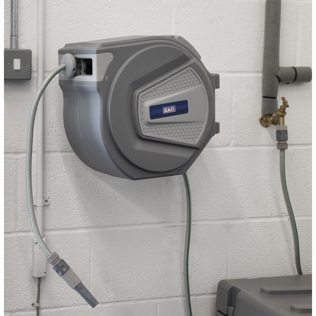 Sealey RWH30 Auto-Rewind Control Garden Hose Reel 30m