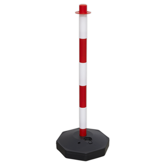 Sealey RWPB01 Red/White Post with Base