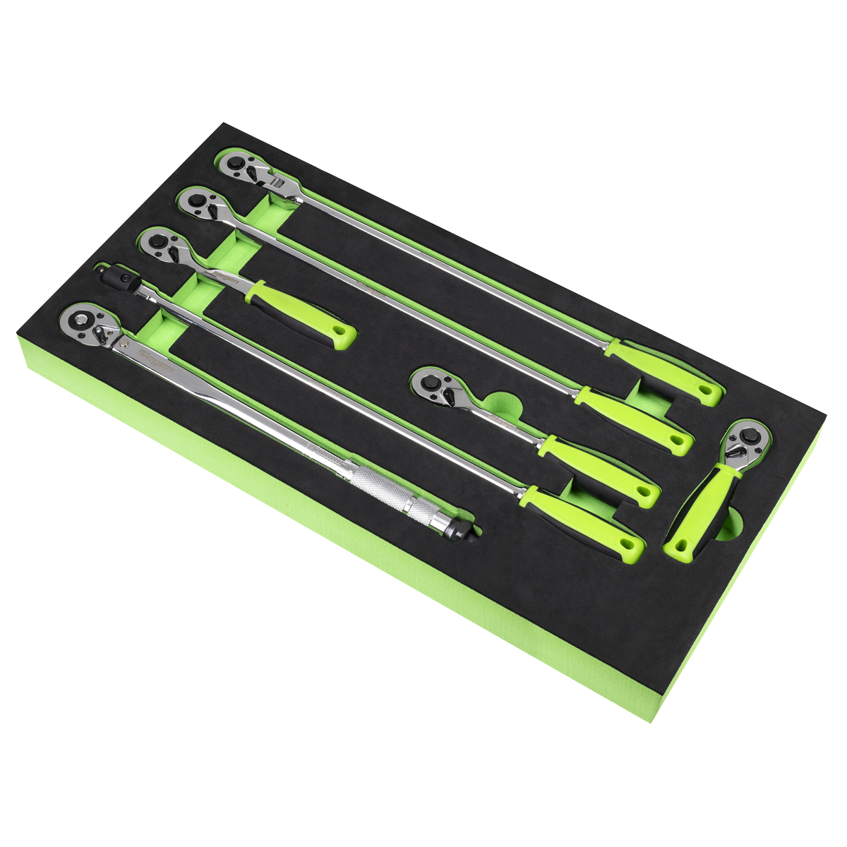 Sealey S01325 Siegen Ratchet Wrench, Breaker Bar & Torque Wrench Set 3/8"Sq Drive 7pc