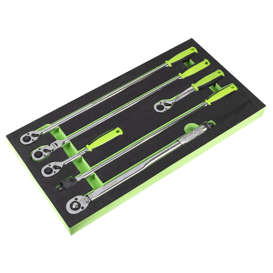 Sealey S01326 Siegen Ratchet Wrench, Breaker Bar & Torque Wrench Set 1/2"Sq Drive 6pc