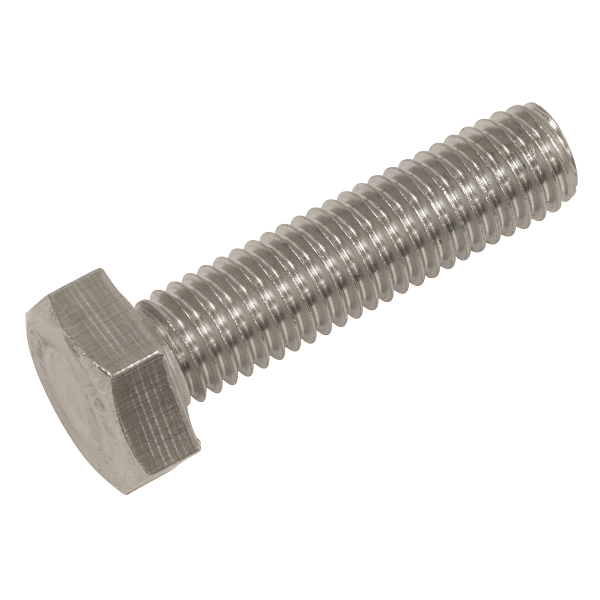 Sealey S1040 Stainless Steel Hex Head Set Screw DIN 933 - M10 X 40 A2 - Pack of 25