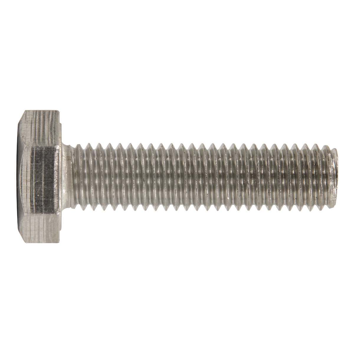 Sealey S1040 Stainless Steel Hex Head Set Screw DIN 933 - M10 X 40 A2 - Pack of 25