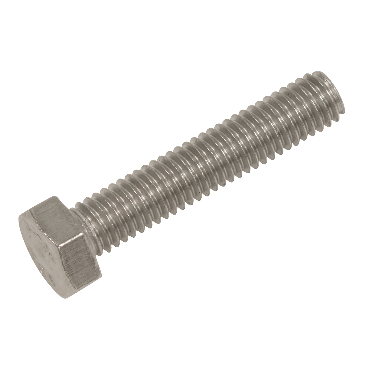 Sealey S525 Stainless Steel Hex Head Set Screw DIN 933 - M5 X 25 A2 - Pack of 50