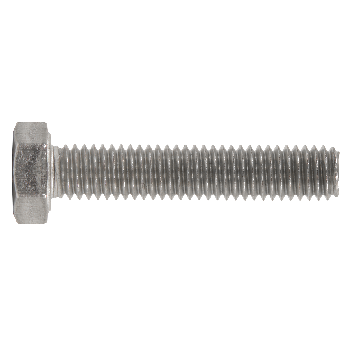 Sealey S525 Stainless Steel Hex Head Set Screw DIN 933 - M5 X 25 A2 - Pack of 50