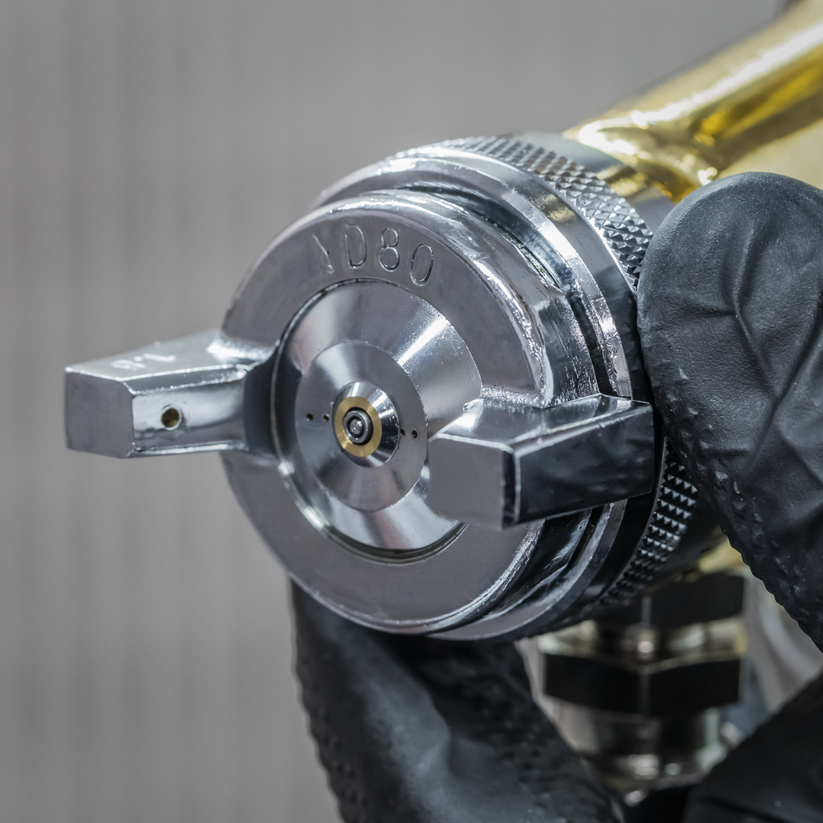 Sealey S701 Workshop Gold Series Suction Feed Spray Gun 1.8mm Set-Up