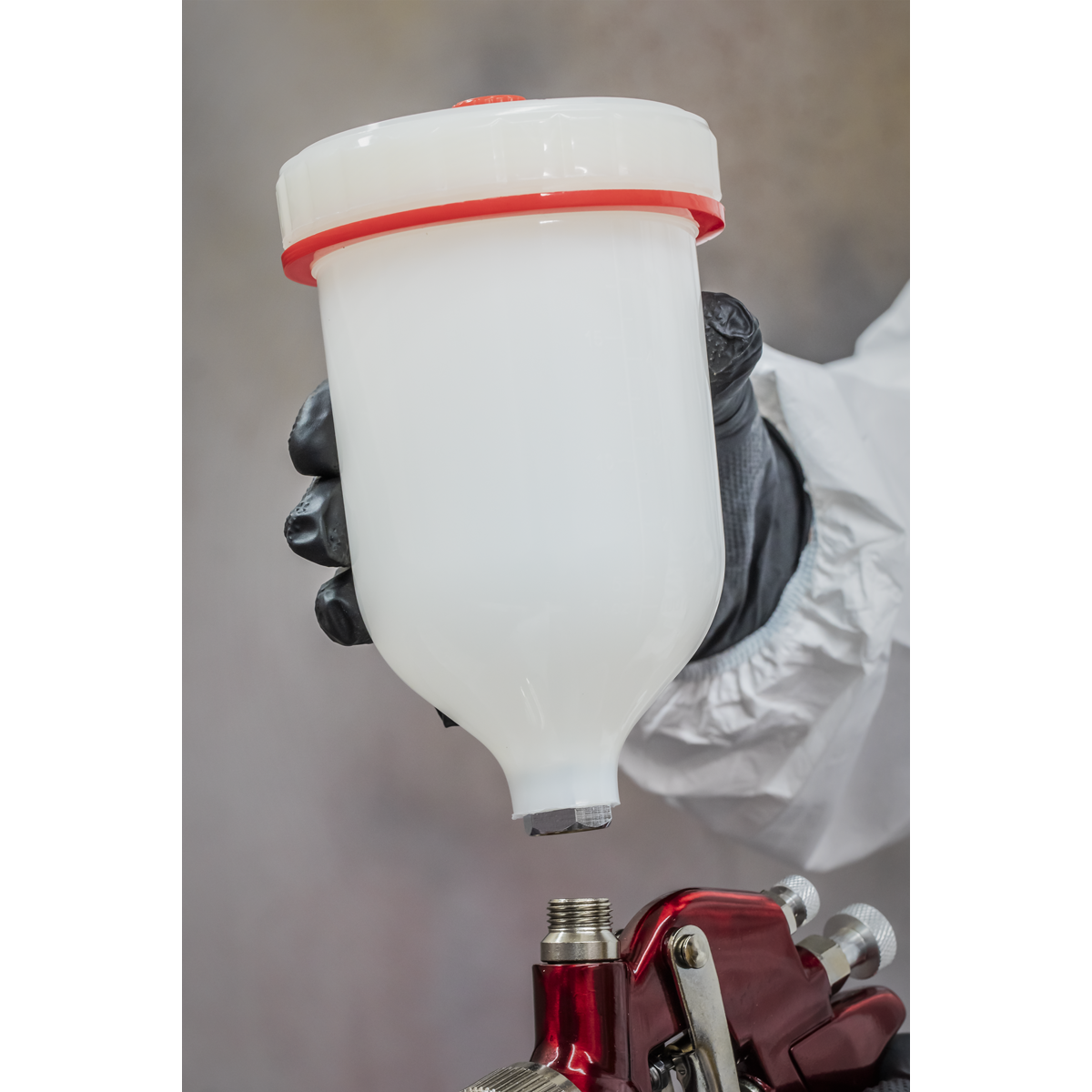 Sealey S714G Gravity Feed Spray Gun 1.4mm Set-Up