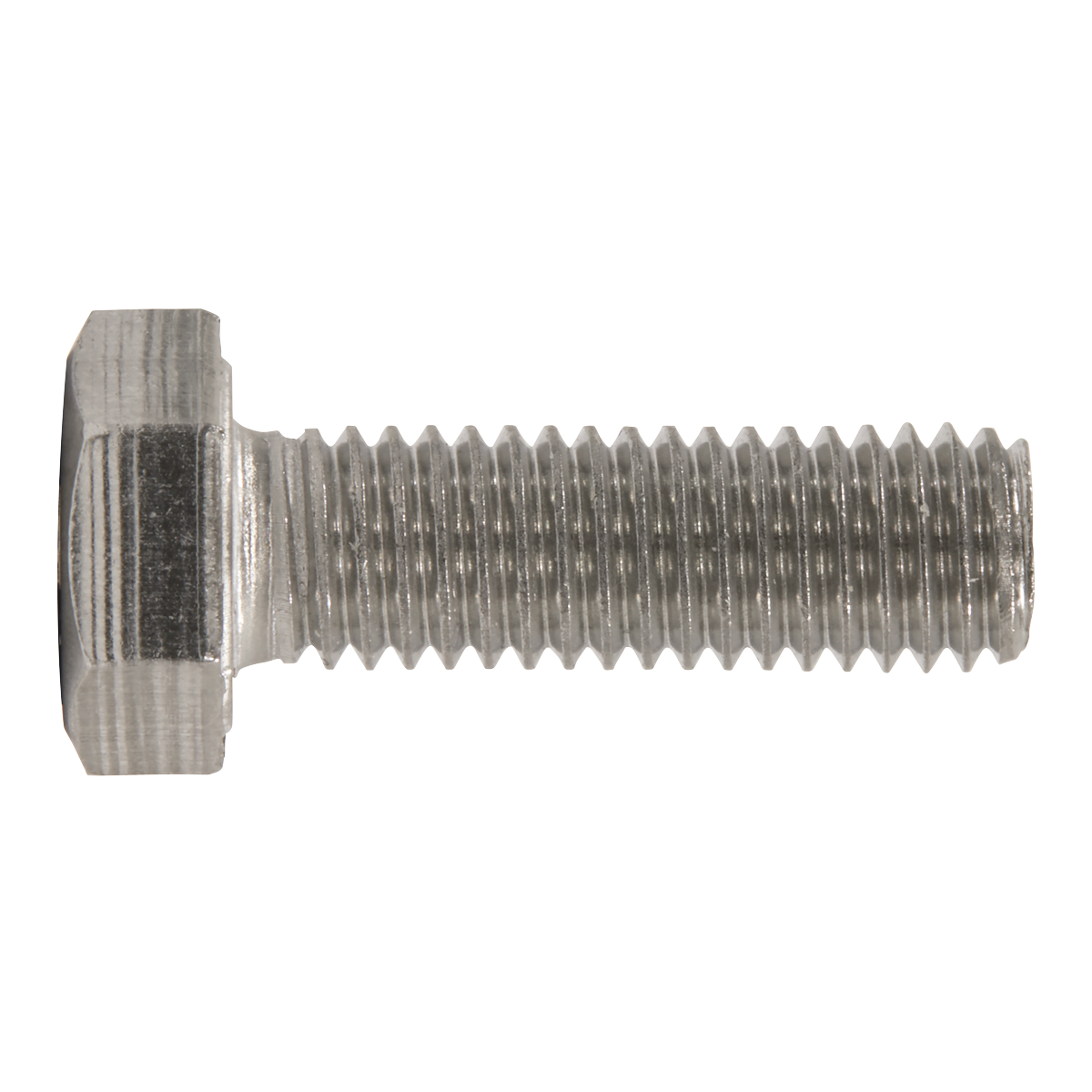 Sealey S825S Stainless Steel Hex Head Set Screw DIN 933 - M8 X 25 A2 - Pack of 50