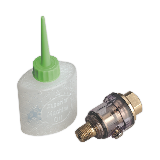 Sealey SA111 Mini In-Line Air Tool Oiler with Filler 1/4"BSP