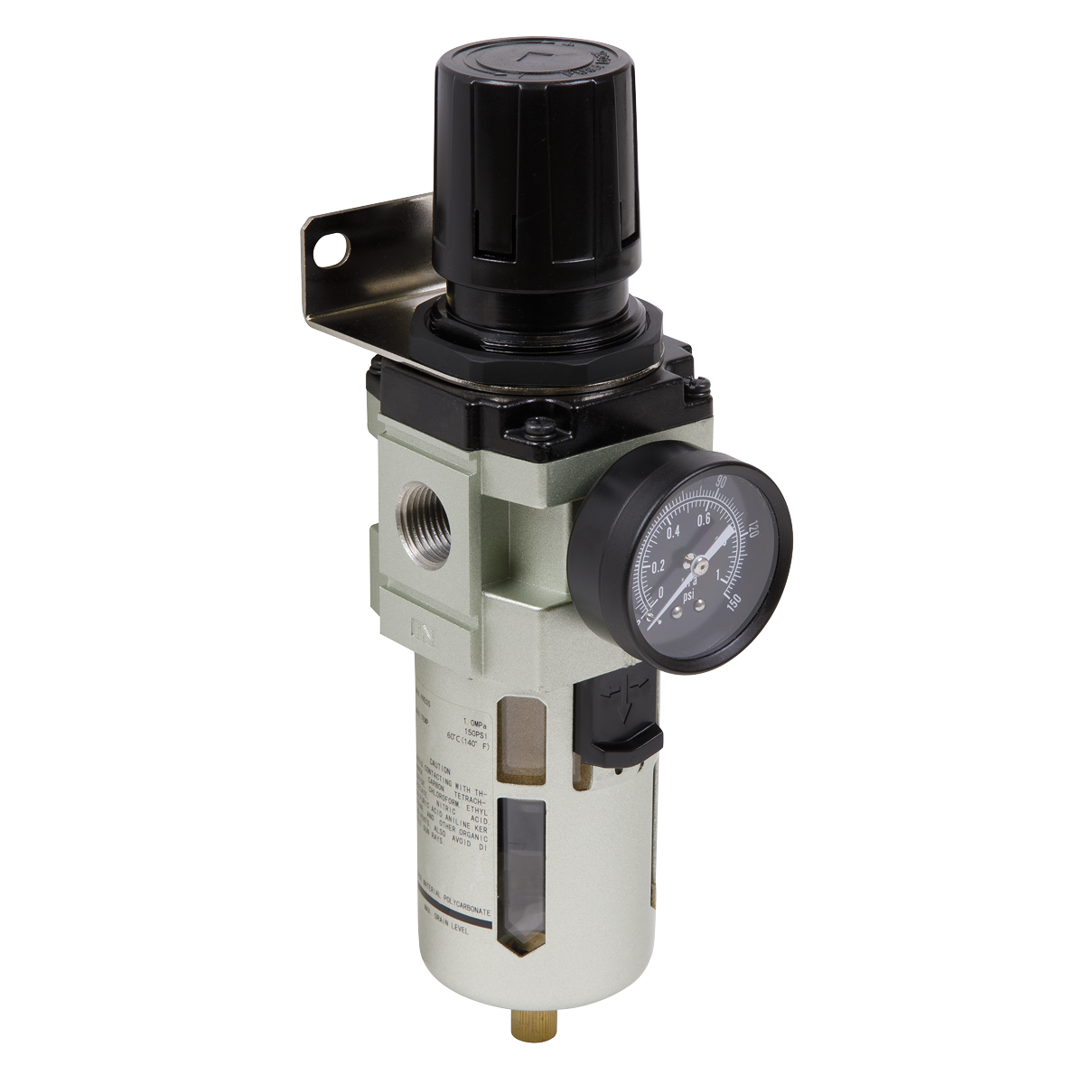 Sealey SA206FR Air Filter/Regulator Max. Airflow 140cfm