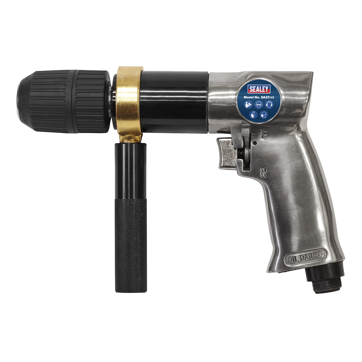 Sealey SA27 Reversible Air Drill 13mm with Keyless Chuck