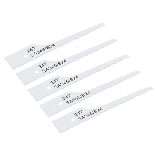 Sealey SA345/B24 74mm HSS Air Saw Blade 24tpi - Pack of 5