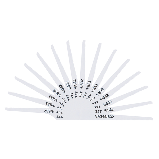 Sealey SA345/B3215 74mm HSS Air Saw Blade 32tpi - Pack of 15
