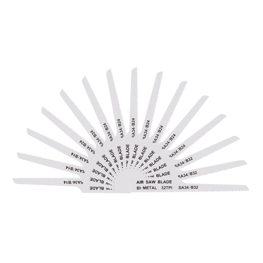 Sealey SA34MIX 141mm HSS Mixed Air Saw Blades - Pack of 15
