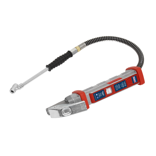 Sealey SA371 Tyre Inflator with 0.5m Hose & Twin Push-On Connector