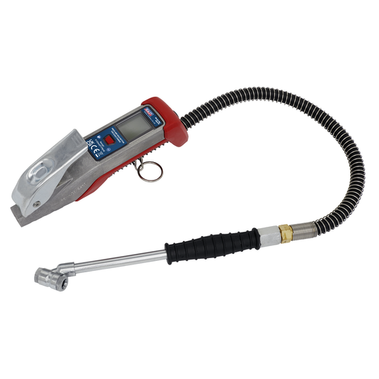 Sealey SA374 Digital Tyre Inflator with 0.5m Hose & Twin Push-On Connector