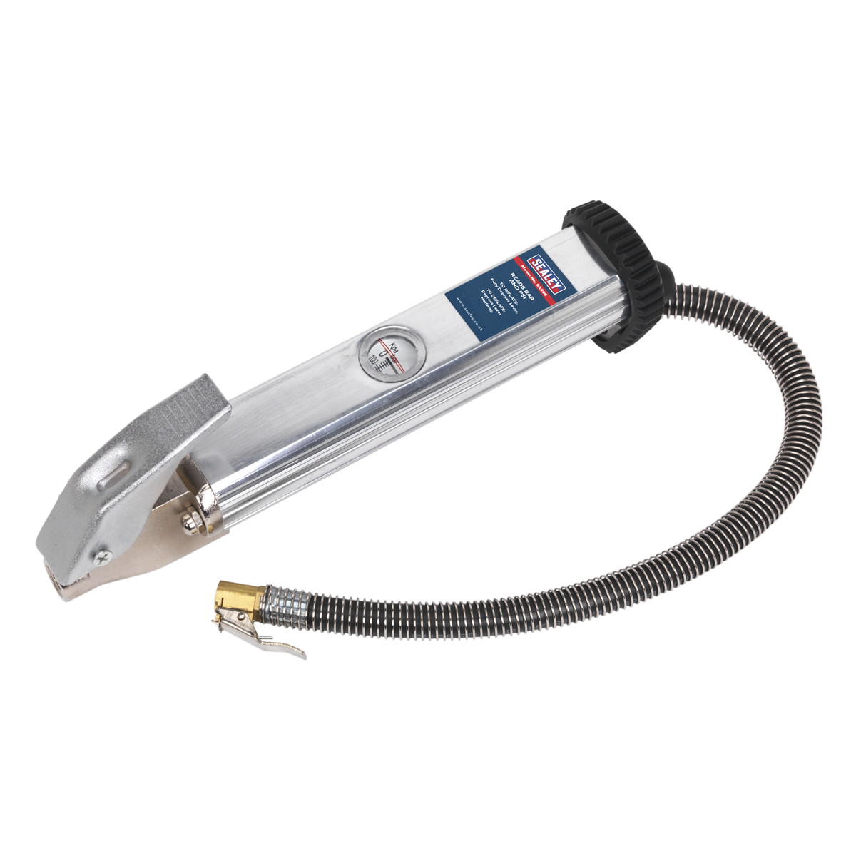Sealey SA395 Tyre Inflator with Clip-On Connector