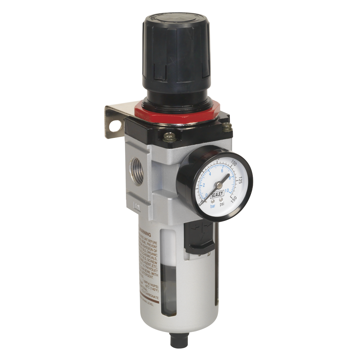 Sealey SA4001FR High Flow Air Filter/Regulator with Gauge