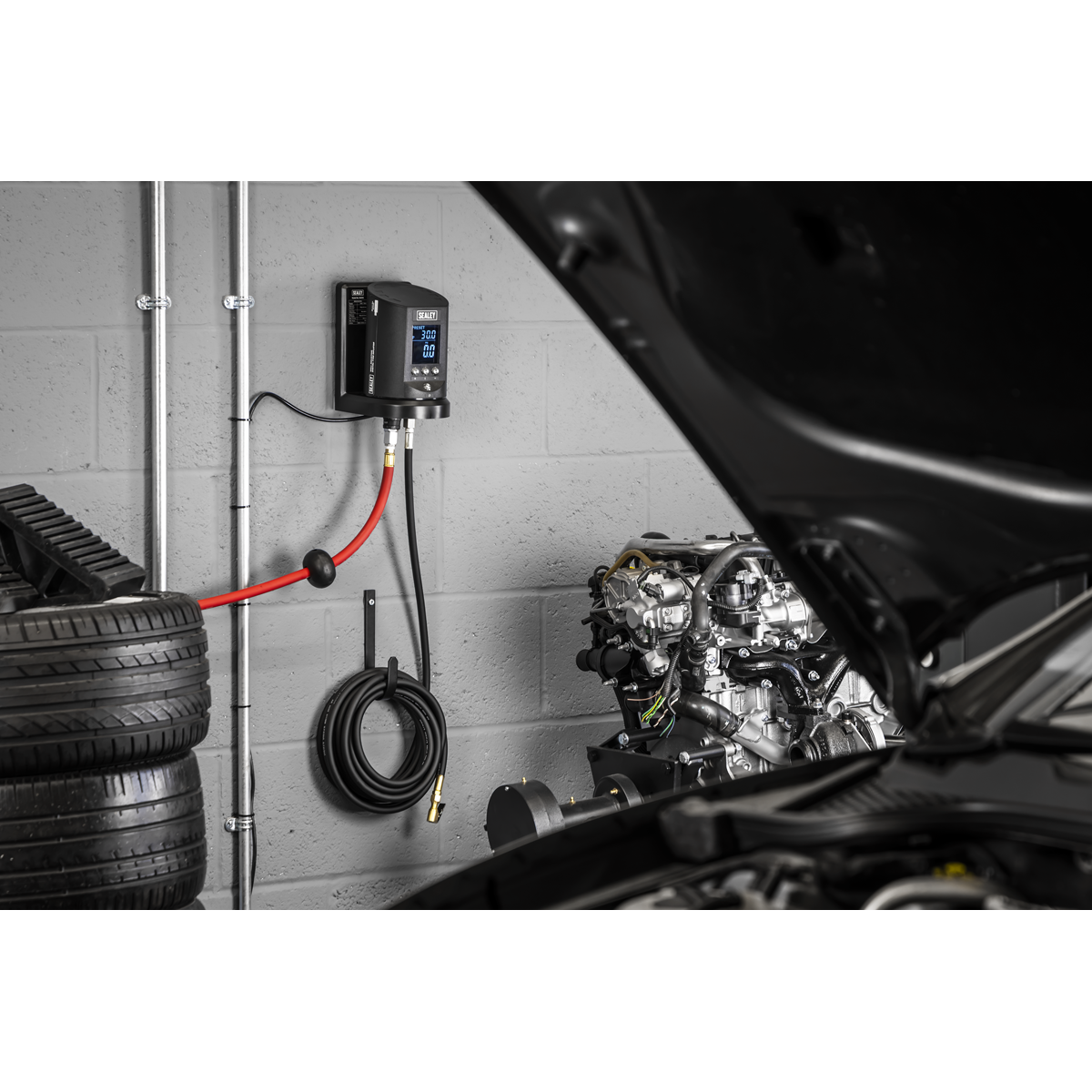 Sealey SA450 Wall Mounting Tyre Inflator Digital