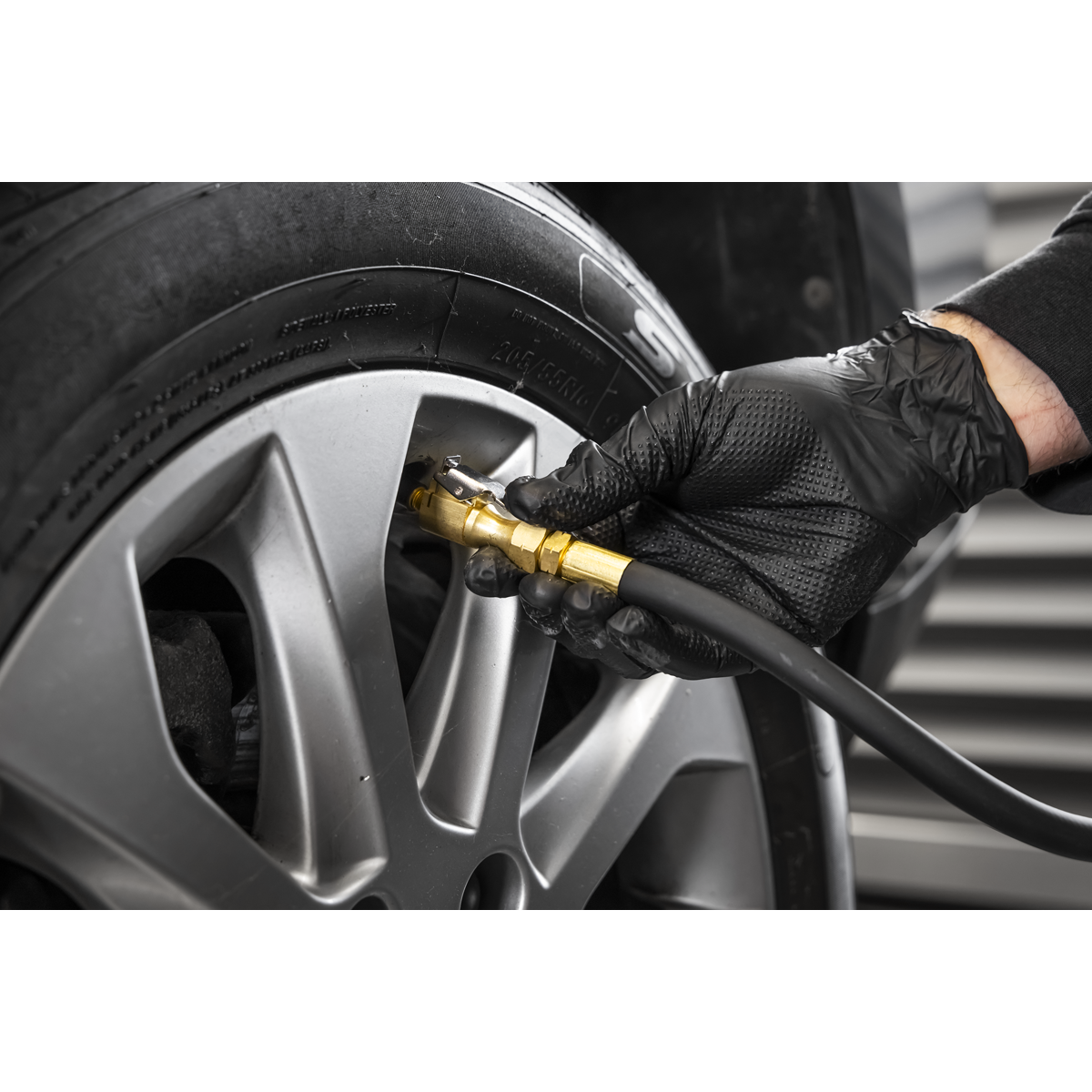 Sealey SA500 Rechargeable Digital Tyre Inflator with Clip-On Connector