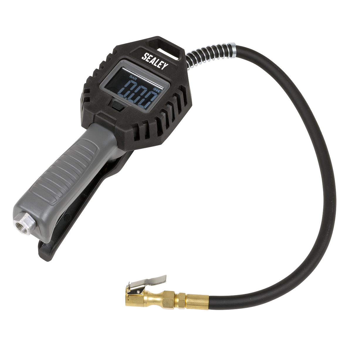 Sealey SA500 Rechargeable Digital Tyre Inflator with Clip-On Connector