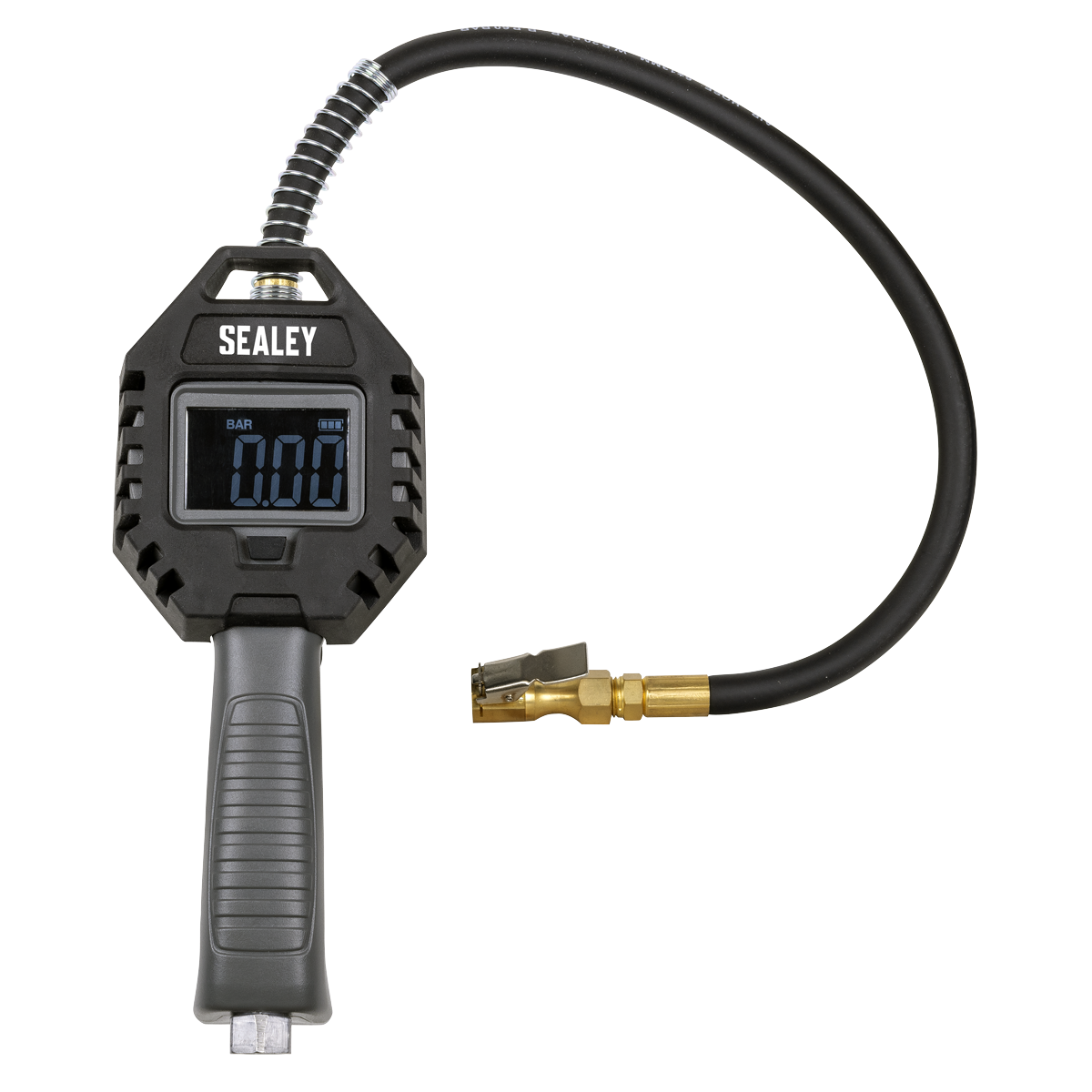 Sealey SA500 Rechargeable Digital Tyre Inflator with Clip-On Connector