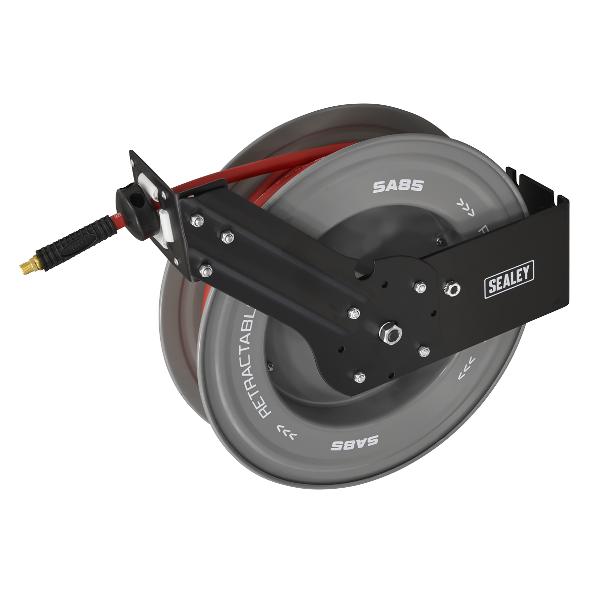 Sealey SA85 20m Retractable Rubber Air Hose with Steel Reel 10mm ID