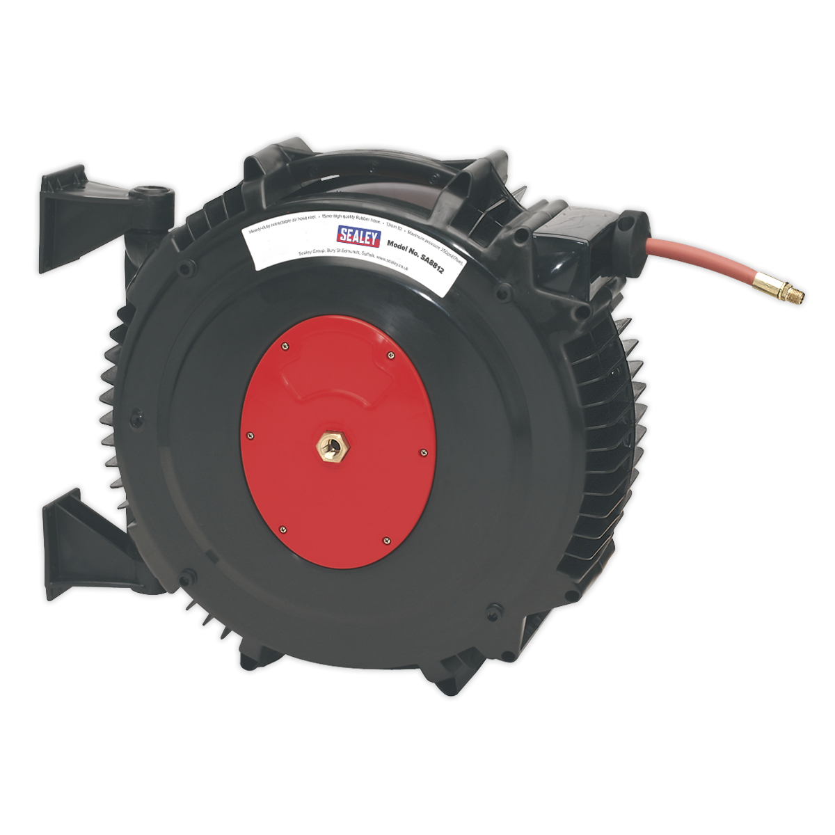 Sealey SA8812 15m Retractable Rubber Air Hose Reel 13mm ID