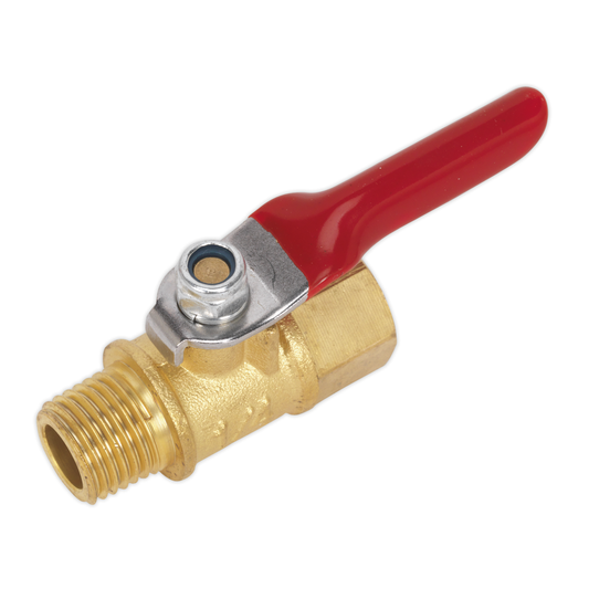 Sealey SA906 Lever Ball Valve 1/4"BSPT Male x 1/4"BSP Female
