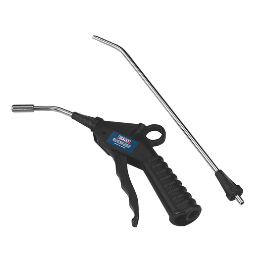 Sealey SA914 Air Blow Gun Kit with 1/4"BSP Air Inlet & Safety Nozzle 4pc