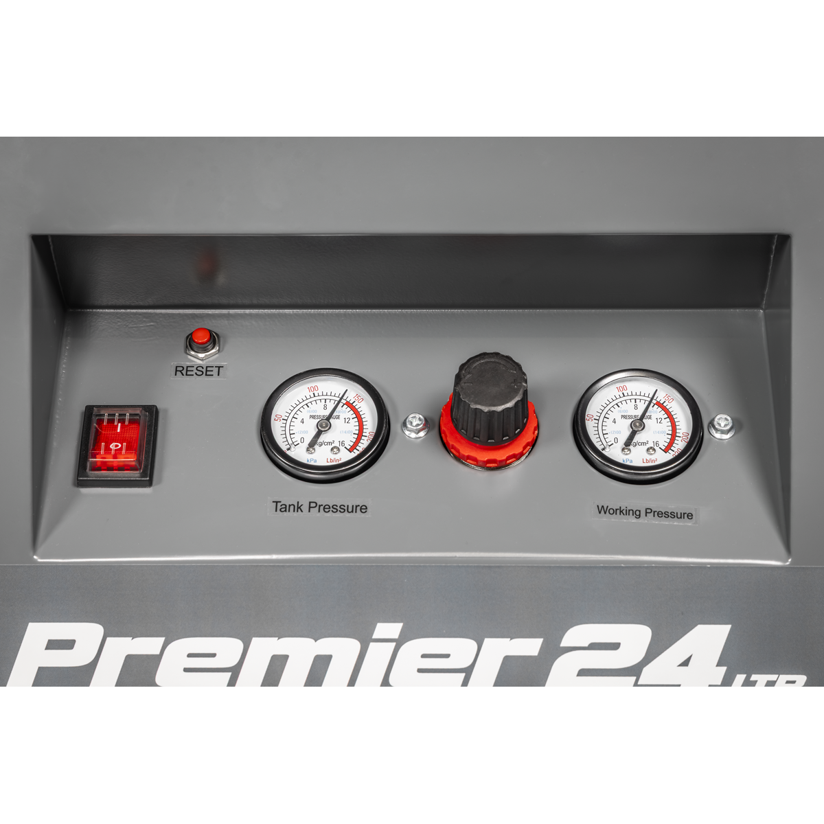 Premier Industrial SAC01VLN 24L Oil Free Low Noise Direct Drive Air Compressor 3hp