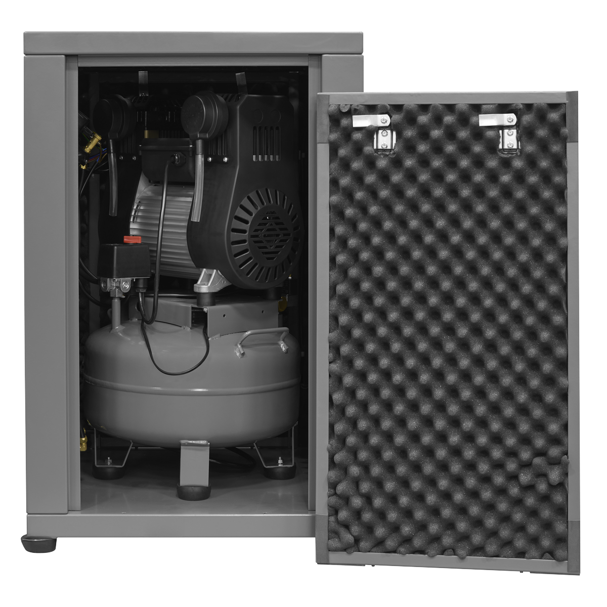 Premier Industrial SAC01VLN 24L Oil Free Low Noise Direct Drive Air Compressor 3hp