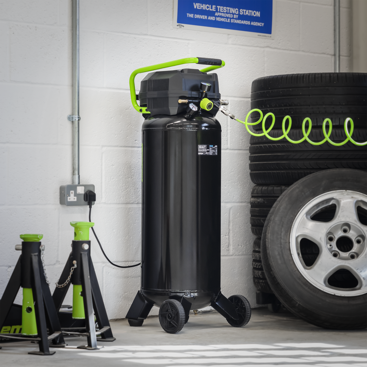 Sealey SAC05020 50L Oil Free Belt Drive Compressor 2hp