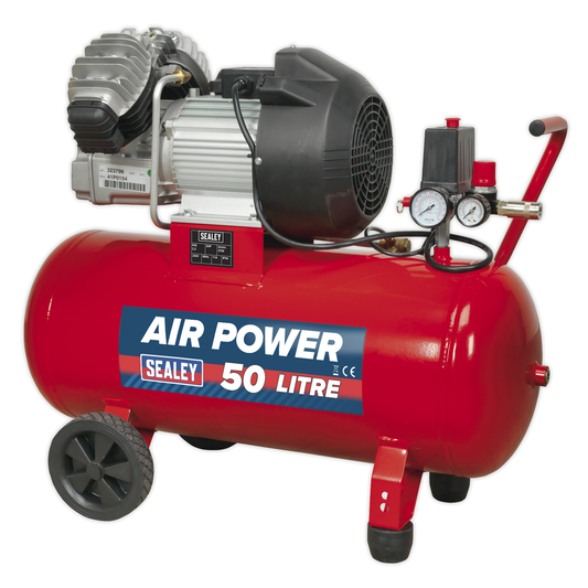 Sealey SAC05030 50L V-Twin Direct Drive Air Compressor 3hp